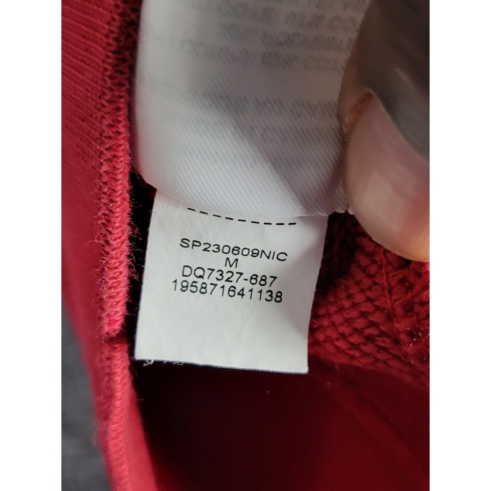 Jordan Pullover Hoodie Dri-FIT Sweatshirt Athletic Gym Training Red Men Sz M - Picture 3 of 10